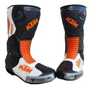 Men’s Motorcycle Leather Racing Boots – Protective Shoes