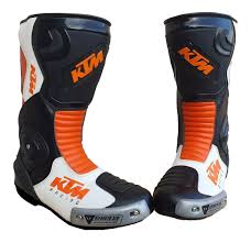 Men’s Motorcycle Leather Racing Boots – Protective Shoes