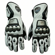 Full Leather Motorcycle Racing Gloves – Protective Riding Gear