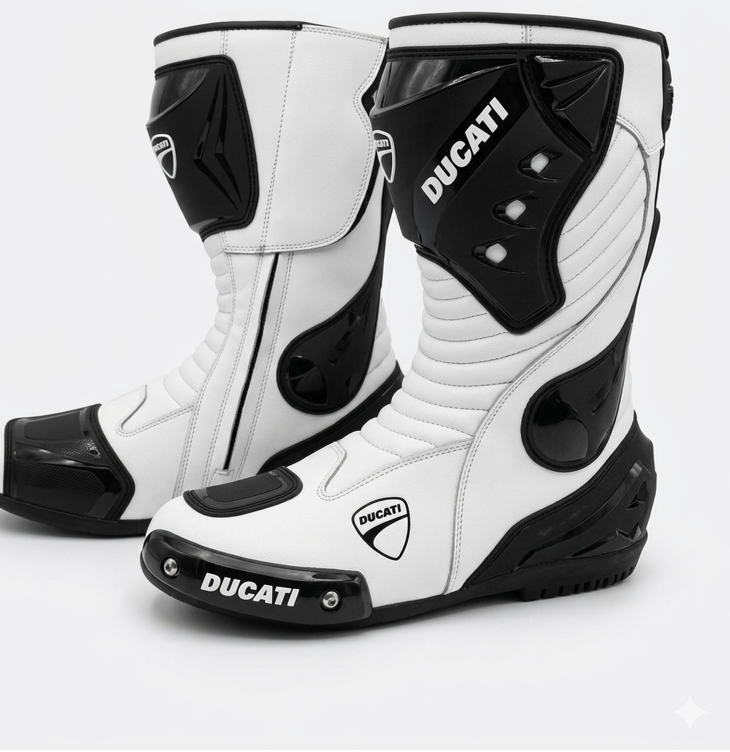 Leather Motorbike Riding Shoes – Sport & Track Boots