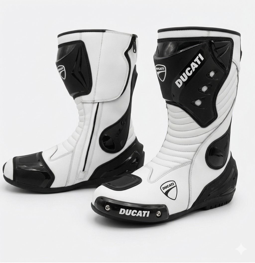 Leather Motorbike Riding Shoes – Sport & Track Boots