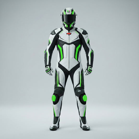 Professional Motorcycle Leather Racing Suit – CE Approved Armor