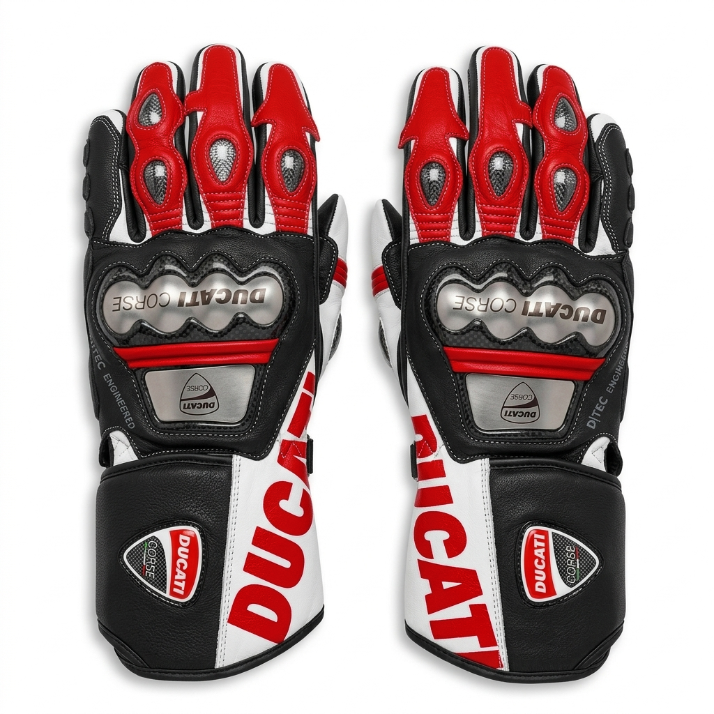 Premium Leather Motorcycle Racing Gloves