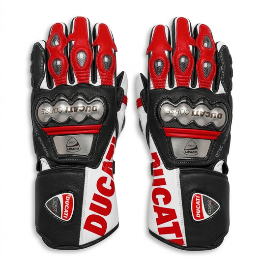 Premium Leather Motorcycle Racing Gloves
