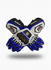 Full Leather Motorcycle Racing Gloves – Protective Riding Gear