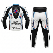 White Red Blue Professional Motorcycle Leather Racing Suit – CE Approved Armor