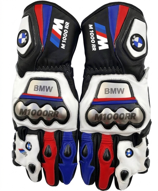 Full Leather Motorcycle Racing Gloves – Protective Riding Gear