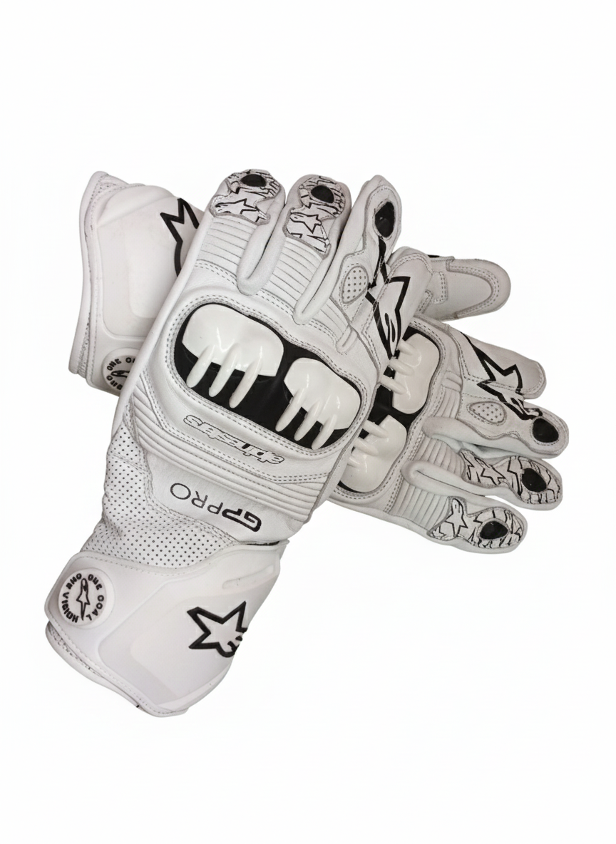 Premium Motorbike Leather Gloves – Racing & Sport Riding