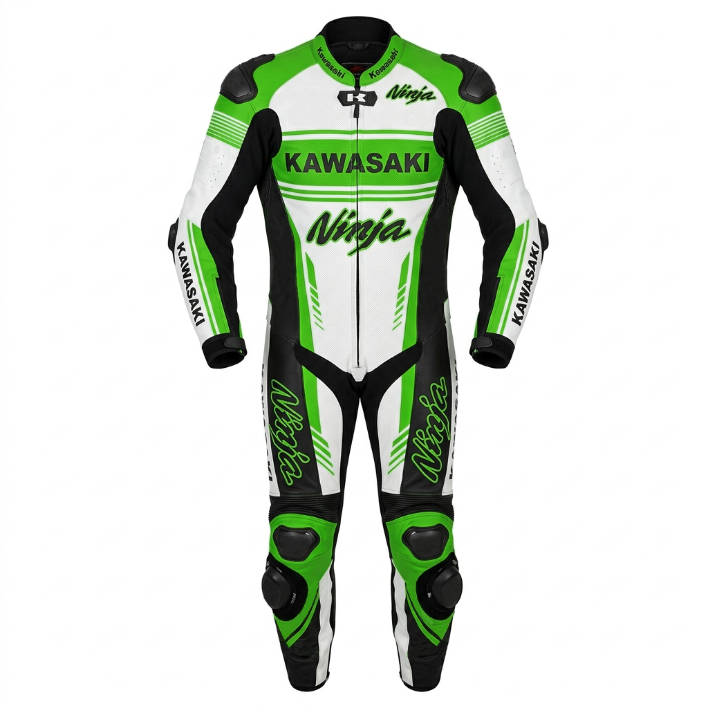 Men’s 1.3mm Leather Motorcycle Racing Suit – Protective Armor