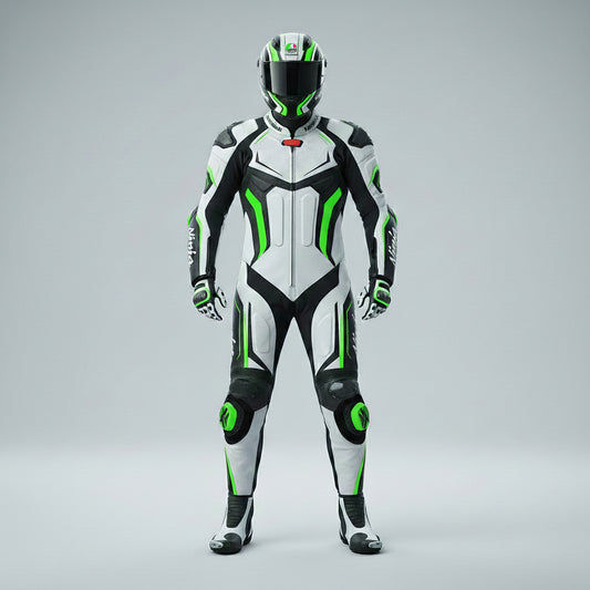 Full Body Cowhide Leather Racing Suit – Motorcycle Track Suit