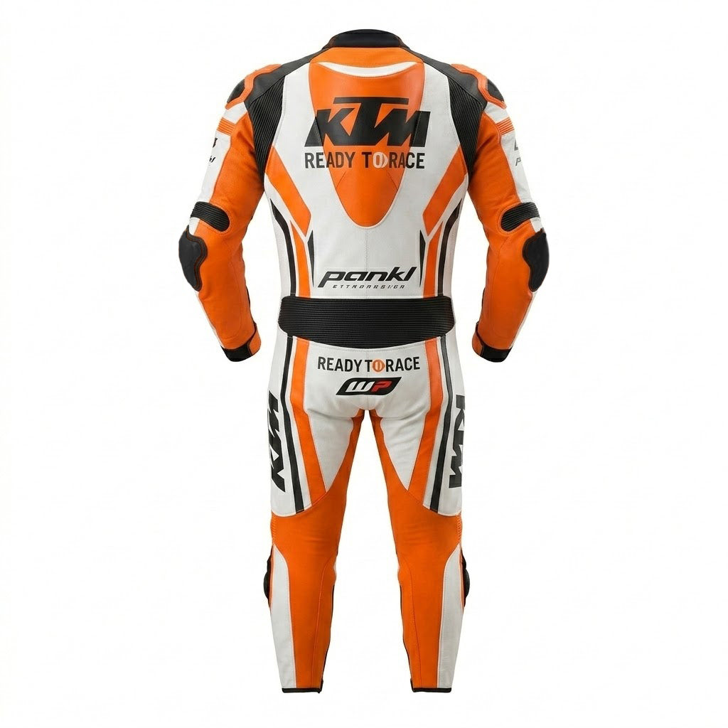 Full Body Cowhide Leather Racing Suit – Motorcycle Track Suit
