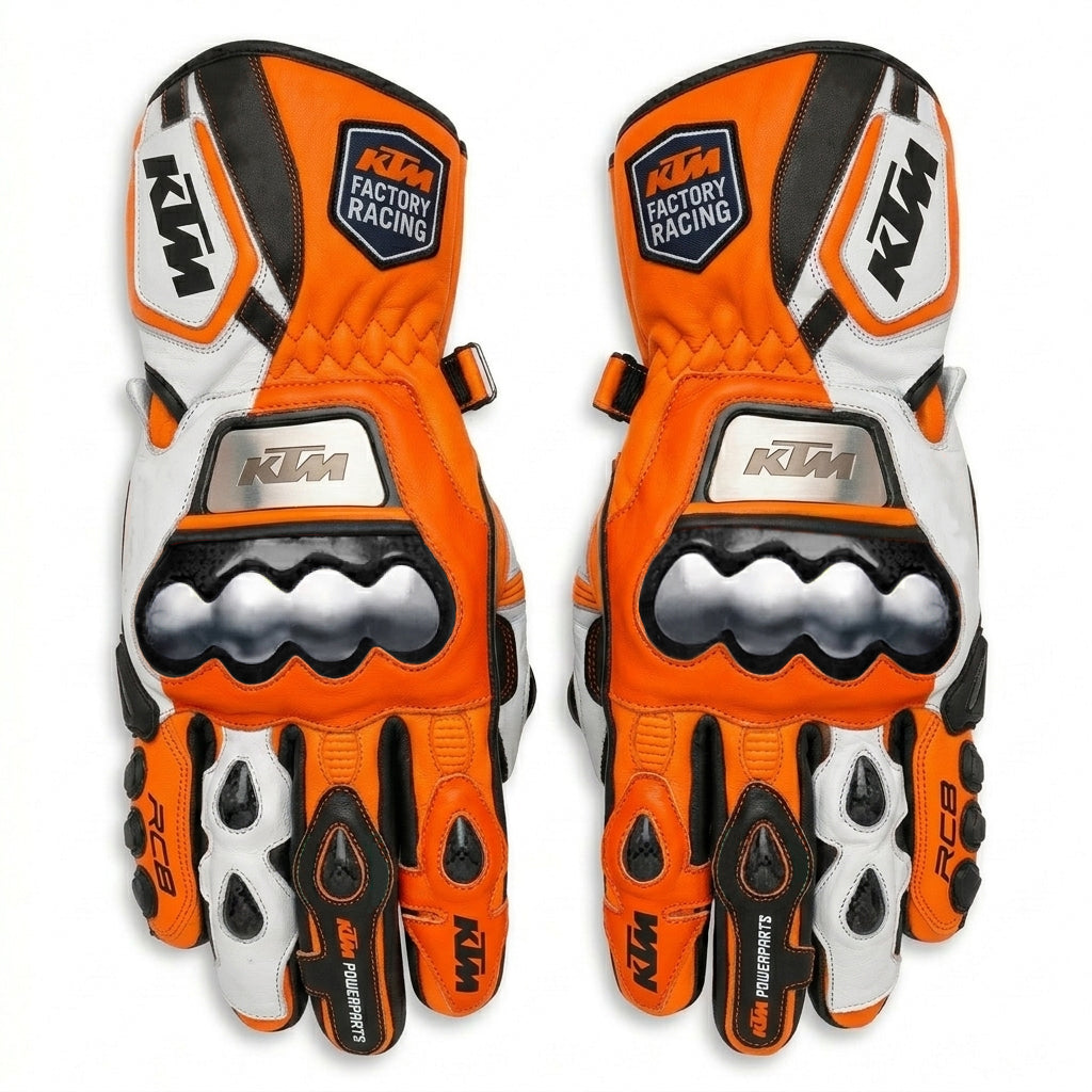 Professional Leather Motorcycle Racing Gloves