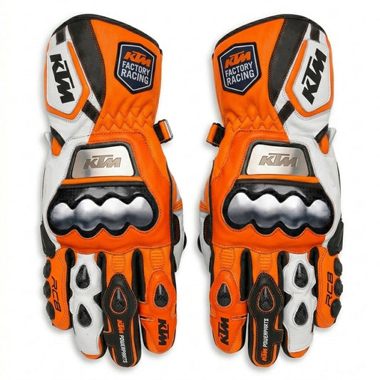 Professional Leather Motorcycle Racing Gloves