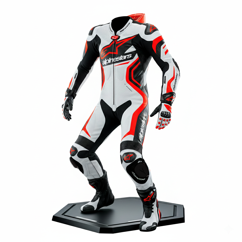 Full Body Cowhide Leather Racing Suit – Motorcycle Track Suit