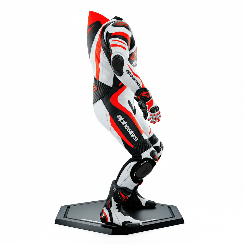 Full Body Cowhide Leather Racing Suit – Motorcycle Track Suit