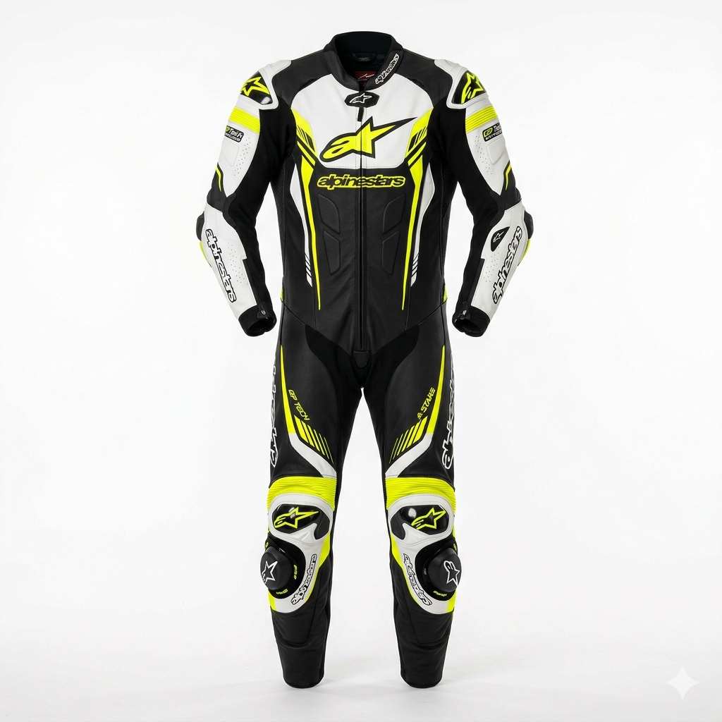 1.3mm Cowhide Leather Motorcycle Racing Suit – CE Armor