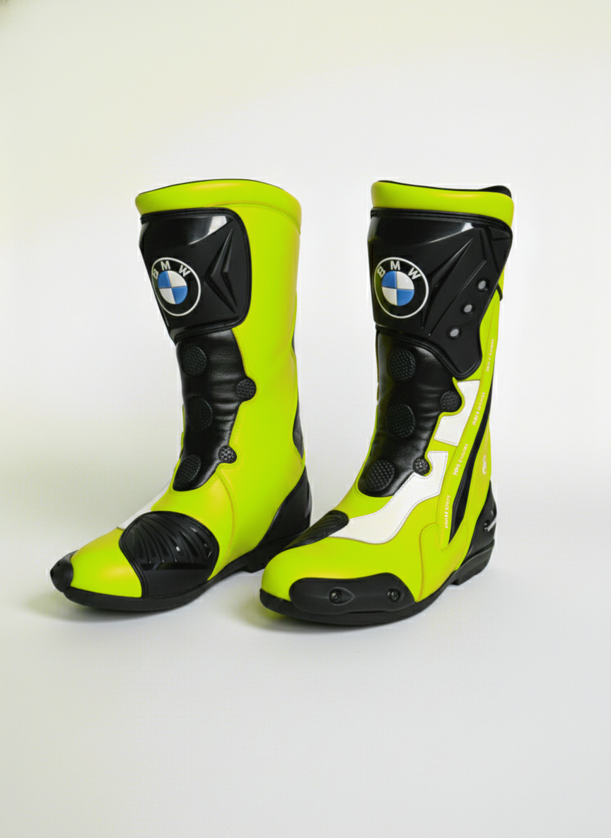 Men’s Leather Motorcycle Riding Shoes – Sport Racing