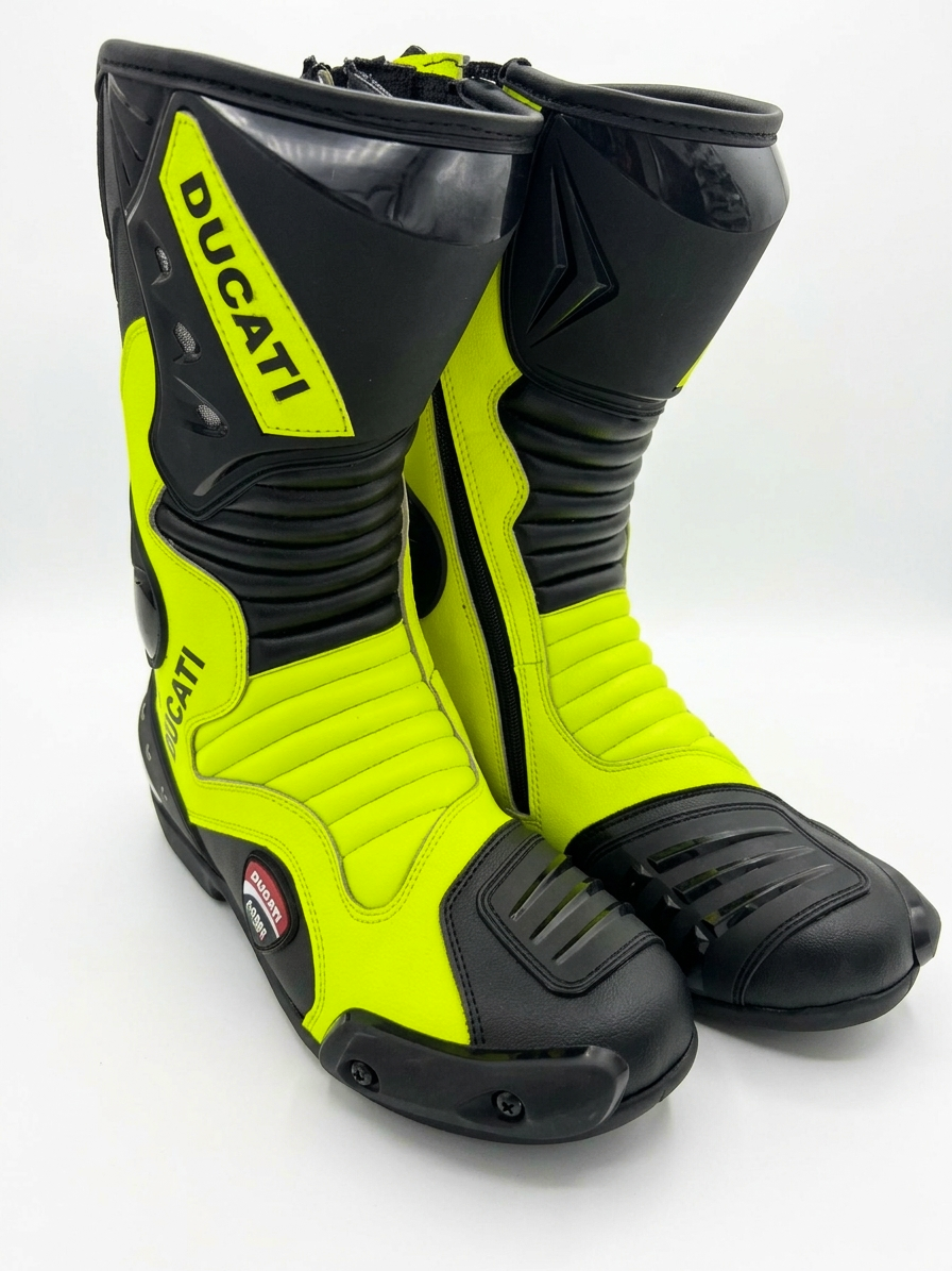 Motorcycle Leather Racing Boots – Protective Riding Footwear