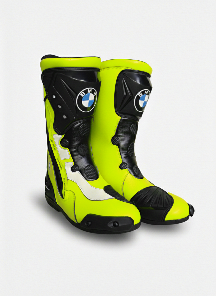Men’s Leather Motorcycle Riding Shoes – Sport Racing