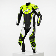 Men’s 1.3mm Leather Motorcycle Racing Suit – Protective Armor
