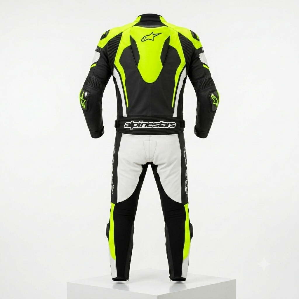 Men’s 1.3mm Leather Motorcycle Racing Suit – Protective Armor