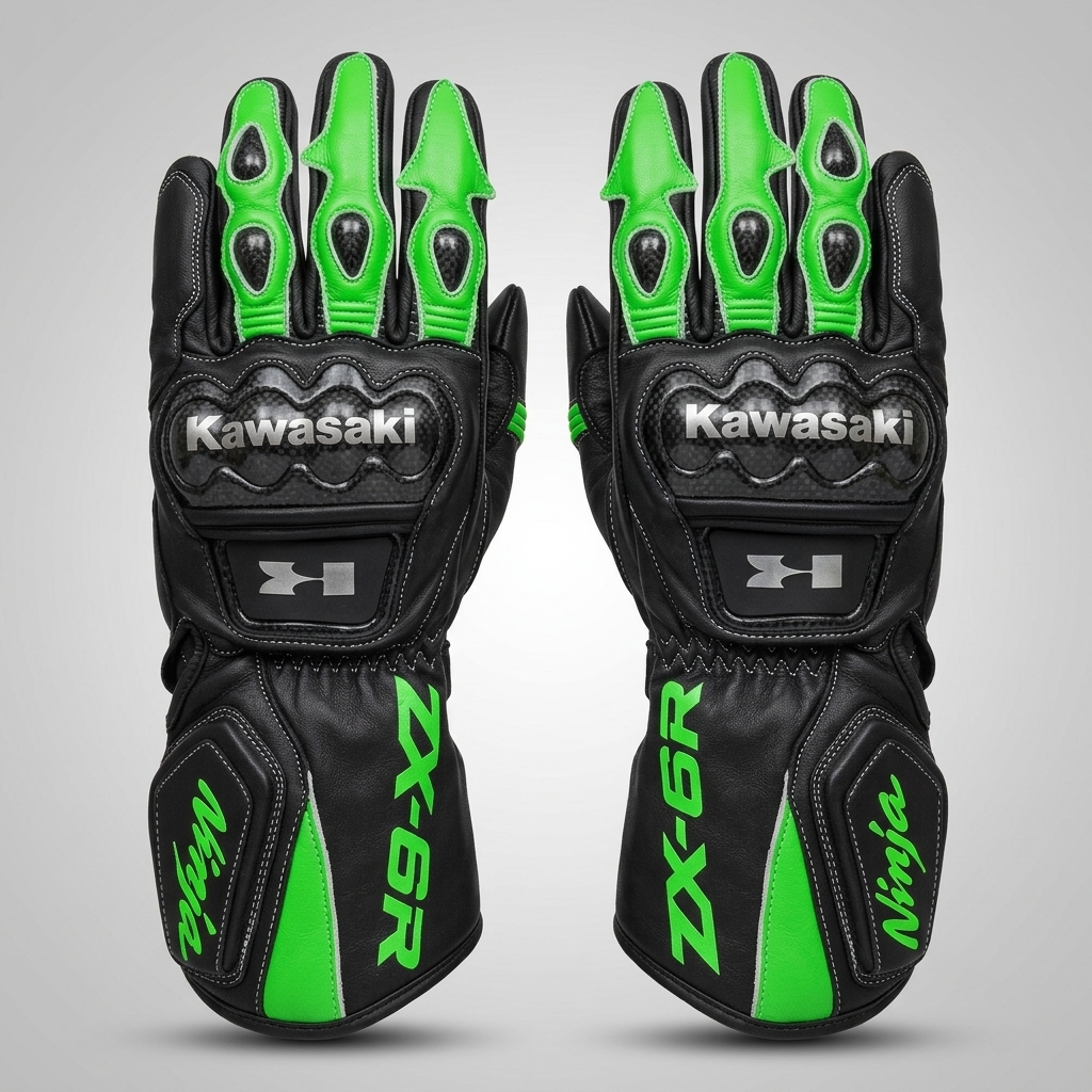 Premium Leather Motorcycle Racing Gloves