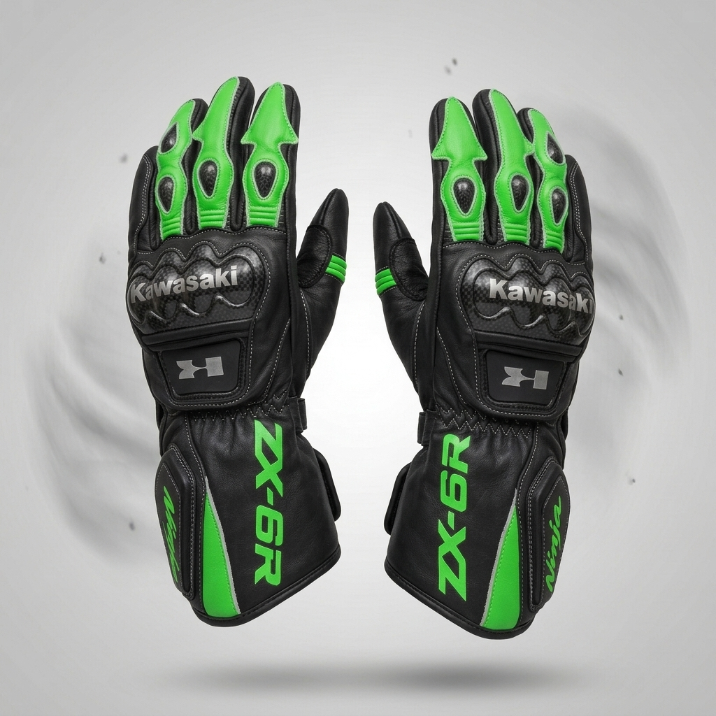 Premium Leather Motorcycle Racing Gloves